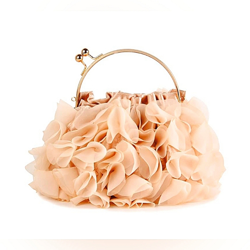NWOT - Satin Floral Clutch